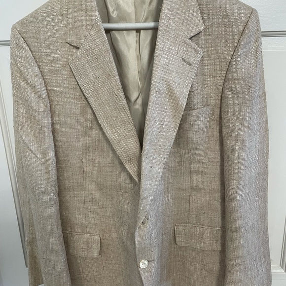 Saks Fifth Avenue Pure Silk Blazer Sz 46 Made in USA Perfect! - Picture 2 of 14